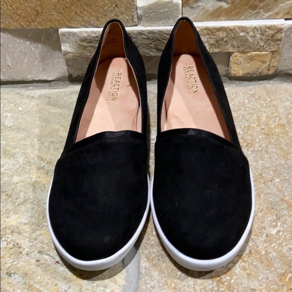 Kenneth Cole Reaction Shoes - New, Kenneth Cole, black faux suede loafers